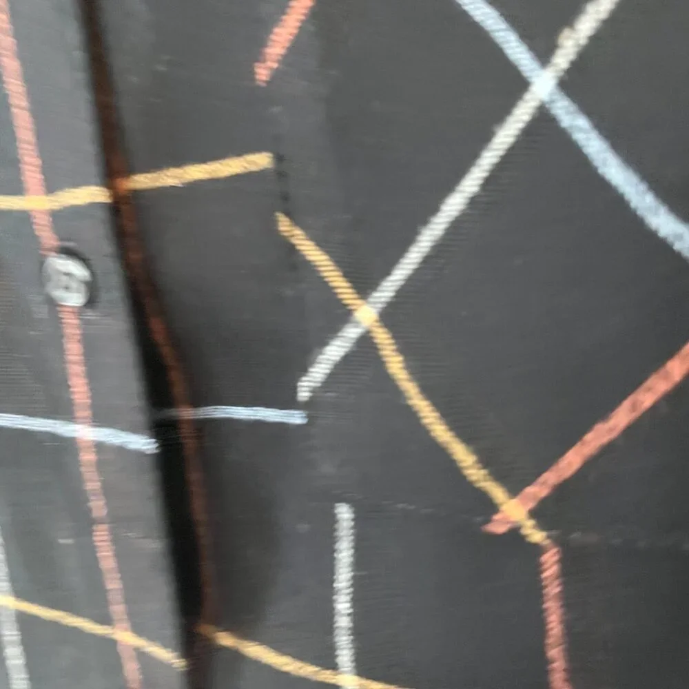 Pendleton buttondown XS black plaid women oversized flannel - Picture 5 of 11